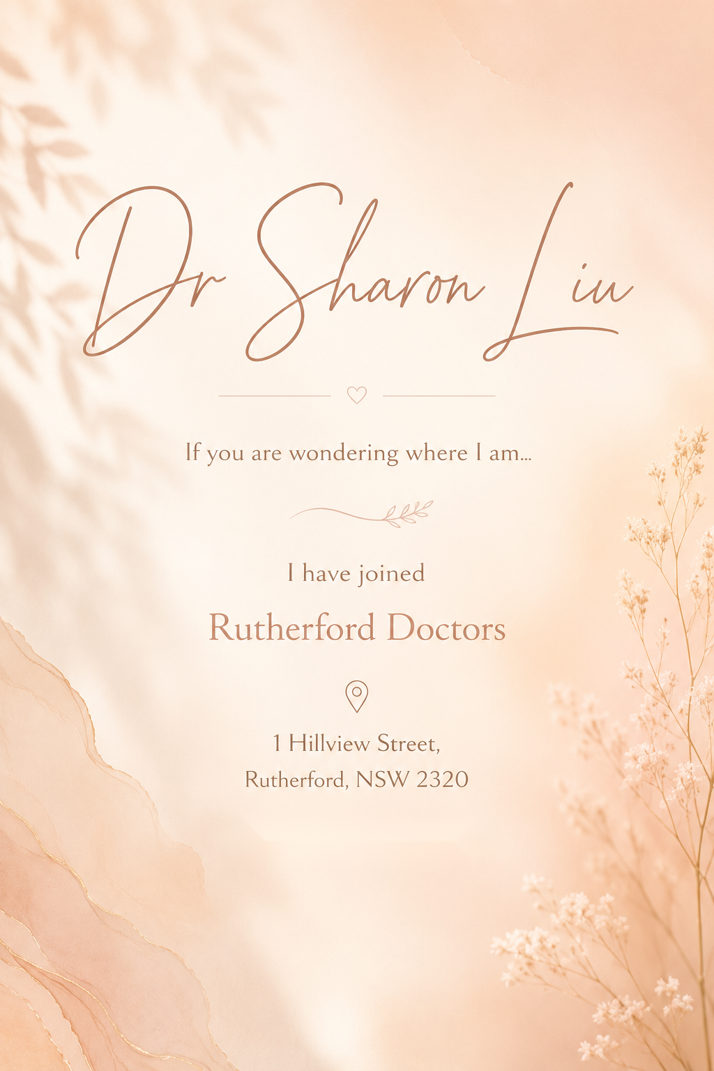 Dr Sharon Liu location information